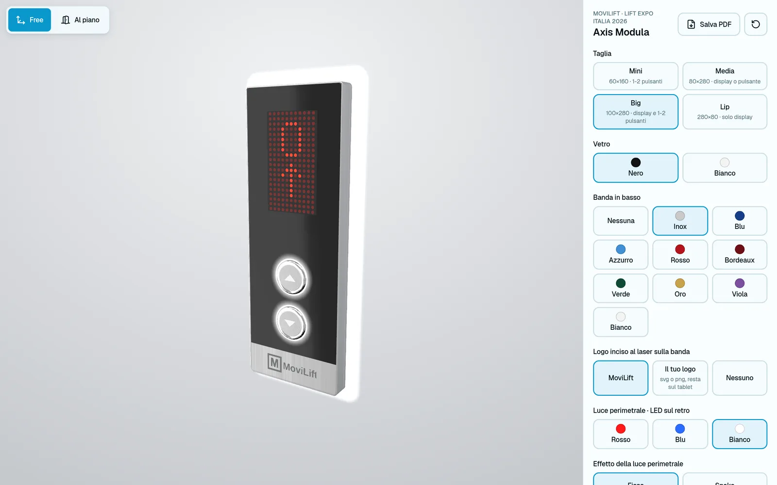 The Axis Modula 3D configurator on StationLift